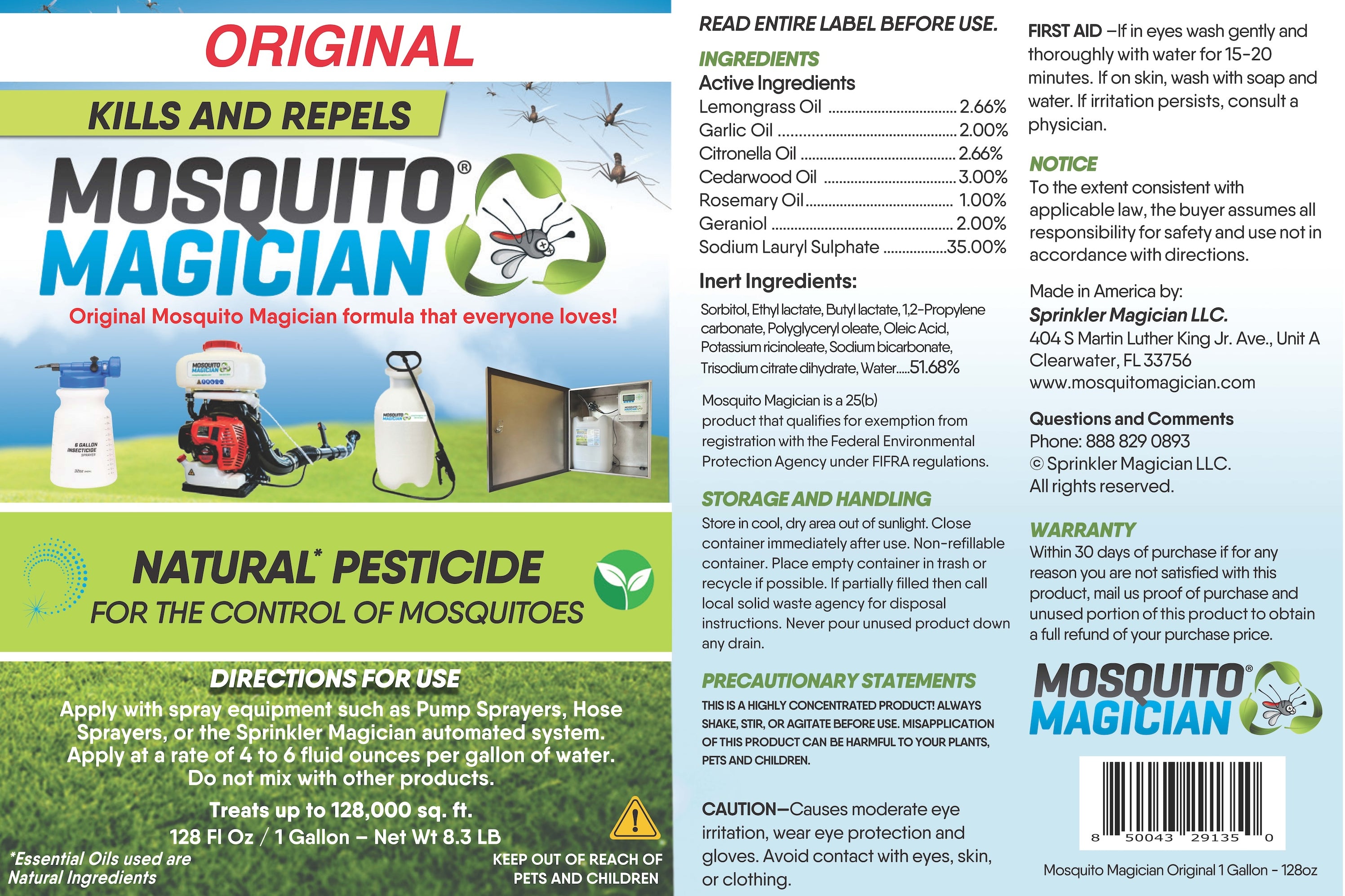 Natural Mosquito Spray Concentrate | Mosquito Magician