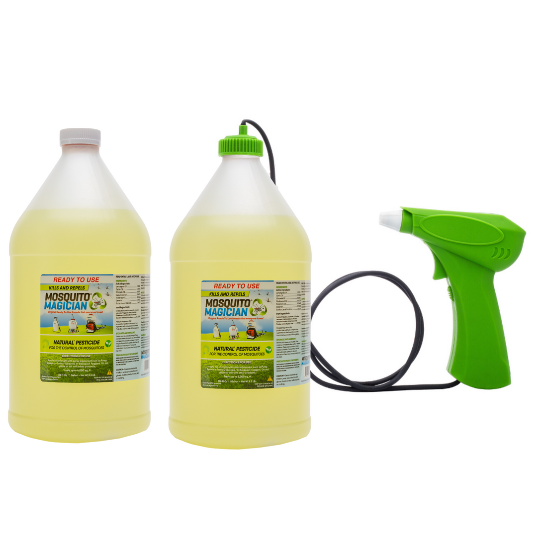 Battery Sprayer with 2 Gallons of Ready-to-Use Mosquito Killer &amp; Repellent